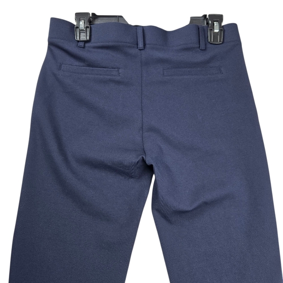 Betabrand Medium Classic Dress Yoga Navy Blue Pull-On Pants Faux Pockets - Picture 4 of 13